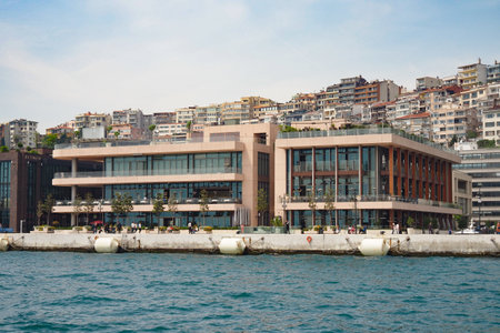 Turkey istanbul 19 june 2023. Galataport Istanbul. view of Galataport with walking peopleのeditorial素材