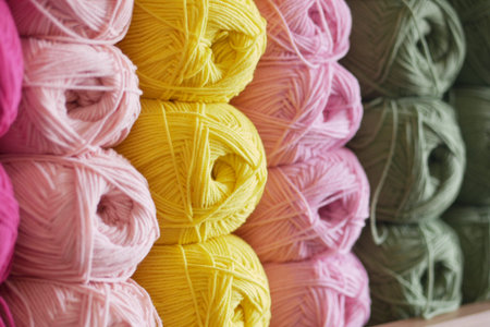 Discover colorful yarn spools perfect for diverse crafting and knitting projects