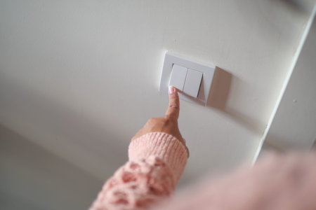 Turning On a Light Switch A Small Yet Significant Moment in Home Interior Design and Lifestyle