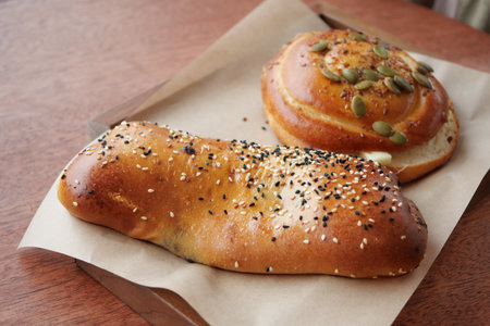 Freshly Baked Pastries Delightful Options for Sweet or Savory Treats Nowの写真素材