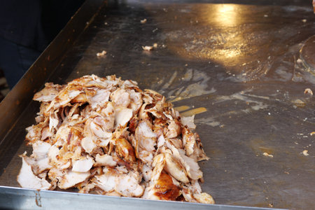 Succulent and Flavorful Shredded Meat Perfectly Prepared for Tacos or Sandwichesの写真素材