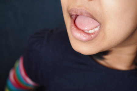 Closeup of Child mouth shouting