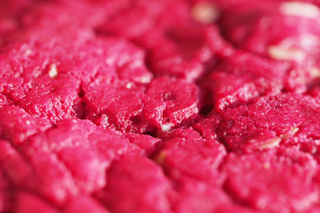 Bright pink meat texture showcasing freshness and quality