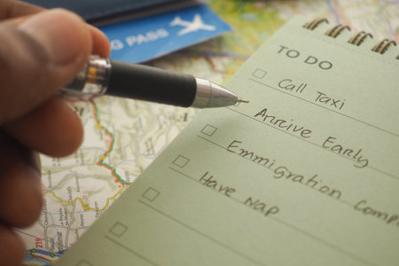 Preparing a travel checklist for a smooth trip