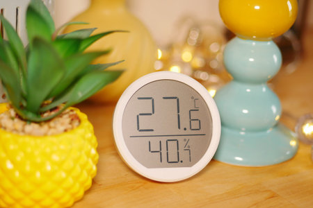 Indoor digital thermometer for temp and humidity