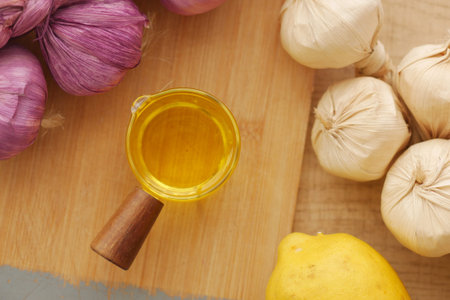 Fresh ingredients for a flavorful cooking experienceの写真素材