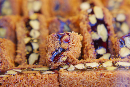 turkish delight selling at a market stall