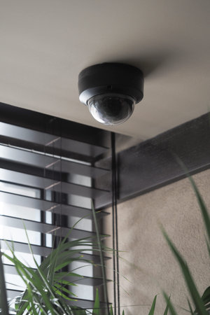 Security camera placement in modern indoor setting