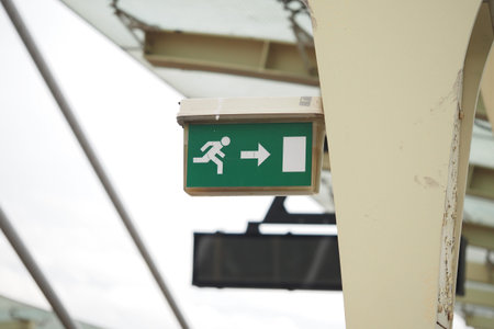 Exit sign for emergencies in building