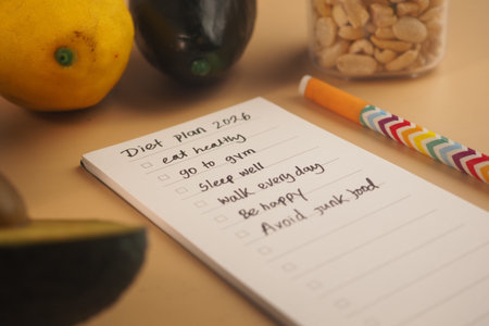 Diet plan for 2026 with goals for healthy living and exercise