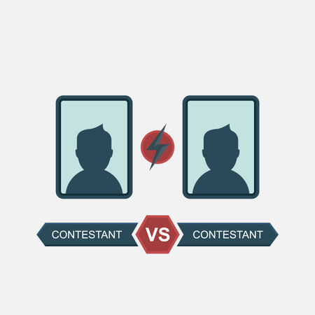 Versus Battle. VS template vector. Player card in game.