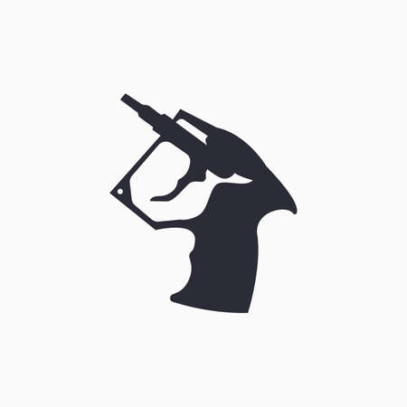 Foam gun icon. Construction tool icon. Gun for household balloon. Vectorのイラスト素材