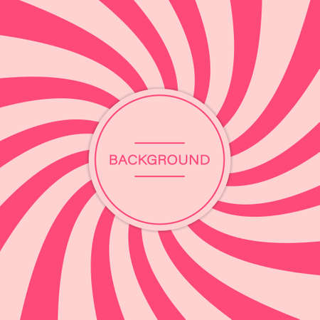 Abstract Sweet Spiral Candy Background. Swirl Caramel Pattern for Poster, Banner, Flyer, Postcard, Cover, Card, Brochure. Twist Candy Background. Vortex Lollipop Wallpaper. Vector Illustrationのイラスト素材