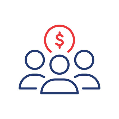 Fund of Donation Linear Icon. Charity and Donation Concept. Organization and Community Charitable Foundation. Financial Help for People Line Pictogram. Editable stroke. Vector illustrationのイラスト素材