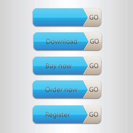 Web buttonsのイラスト素材