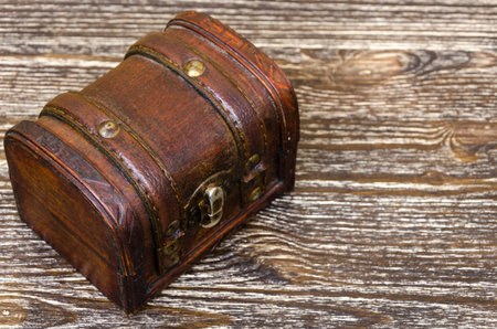 treasure chest with coins, rare finds. Concept of wealth and hunters.