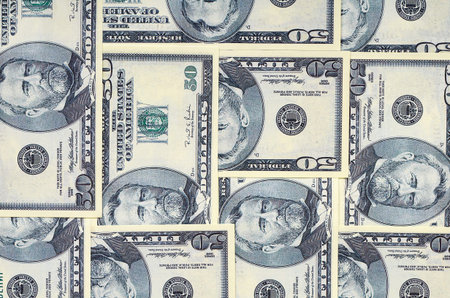 US dollars, concept of bribes and corruption background