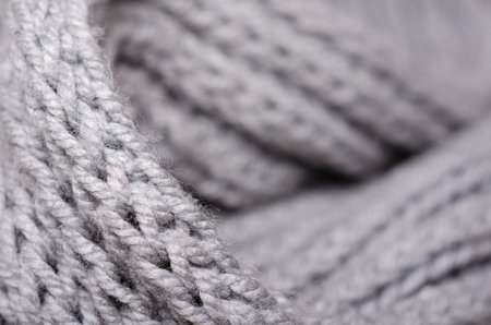 Gray textile and texture background. Fabric macro photography, cloth pattern.の写真素材