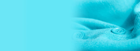 Turquoise textile and texture background.