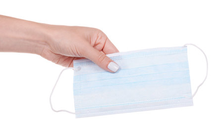 Face medical mask for protection, isolated.