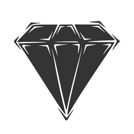 Hand drawn vector of diamond.のイラスト素材