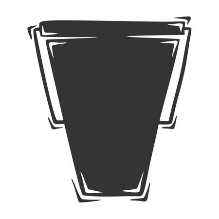 Hand drawn vector of bucket.のイラスト素材