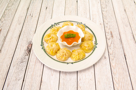 Gyozas are Japanese dumplings steamed and grilled