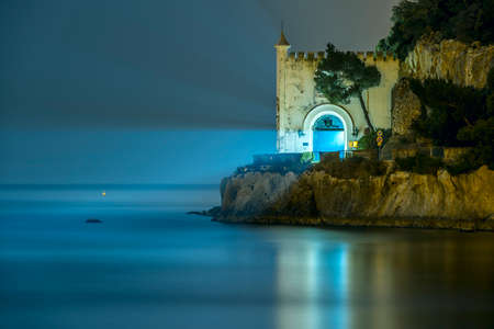 Long exposure image of one of the entrances to Miramar Castle in Trieste, Italyのeditorial素材