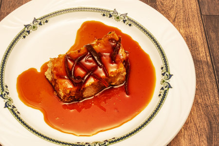 Pate is a spreadable paste usually made from minced meat or liver and fat, often enhanced with vegetables, herbs, spices and wineの写真素材