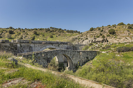 Bridges have become throughout history not only a very basic element for a society, but also a symbol of its technological capacity.の写真素材
