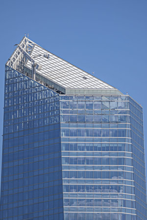 Skyscrapers allow this to occur in the center of large cities, where public transportation...