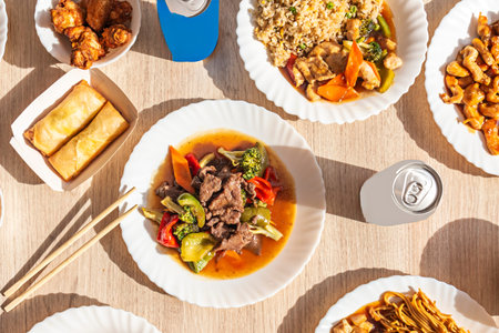 Many of the dishes we now consider "classics" of Chinese food in the Westの写真素材