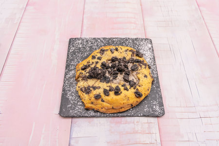 Still life with vegan cookies of various flavors, made with coconut oil or compote, and dairy-free...