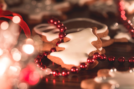 Gingerbreak Christmas Cookiesの写真素材