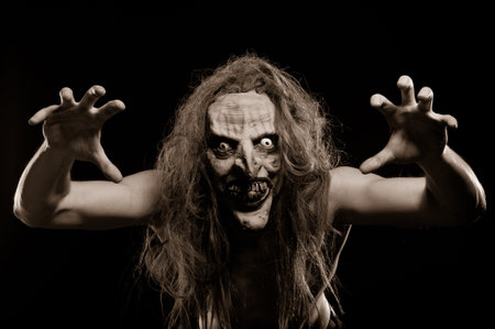 Street maniac. Close up. Studio shot.の写真素材