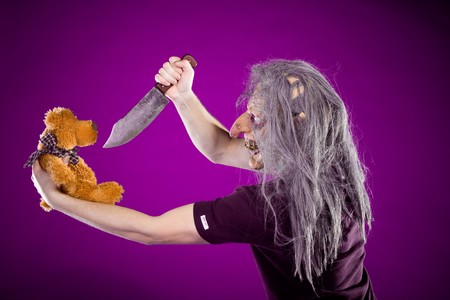 Street maniac. Close up. Studio shot.の写真素材