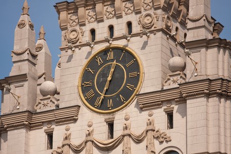 Belarus. Minsk. City tower.  Closeup.の写真素材