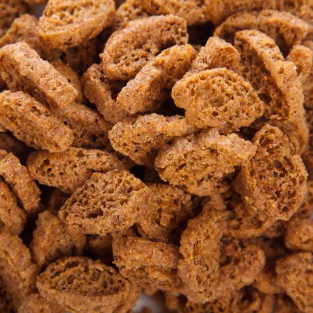Rusk texture. Closeup. Studio shot. Macro.の写真素材