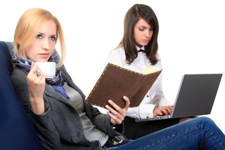 Student and notebook.の写真素材