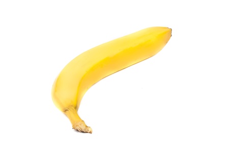 Ripe banana isolatedの写真素材