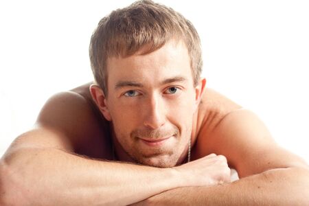 Man portrait. Close up.の写真素材