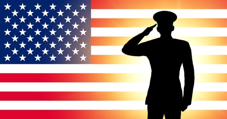 The USA flagの写真素材