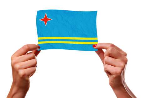 The Aruba Flagの写真素材