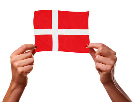 The Danish flagの写真素材