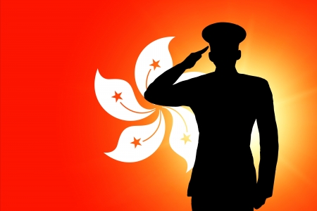 The Hong Kong flagの写真素材