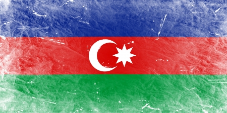 The Azerbaijani flagの写真素材