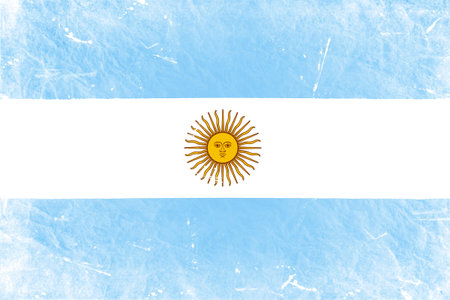 The Argentine flagの写真素材