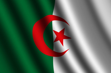 The Algerian flagの写真素材