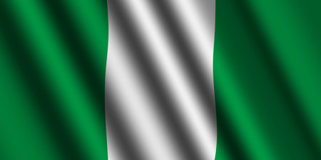 The Nigerian flagの写真素材
