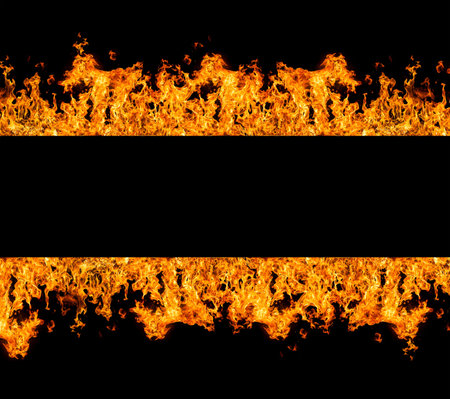 Fire stripe with free space for text